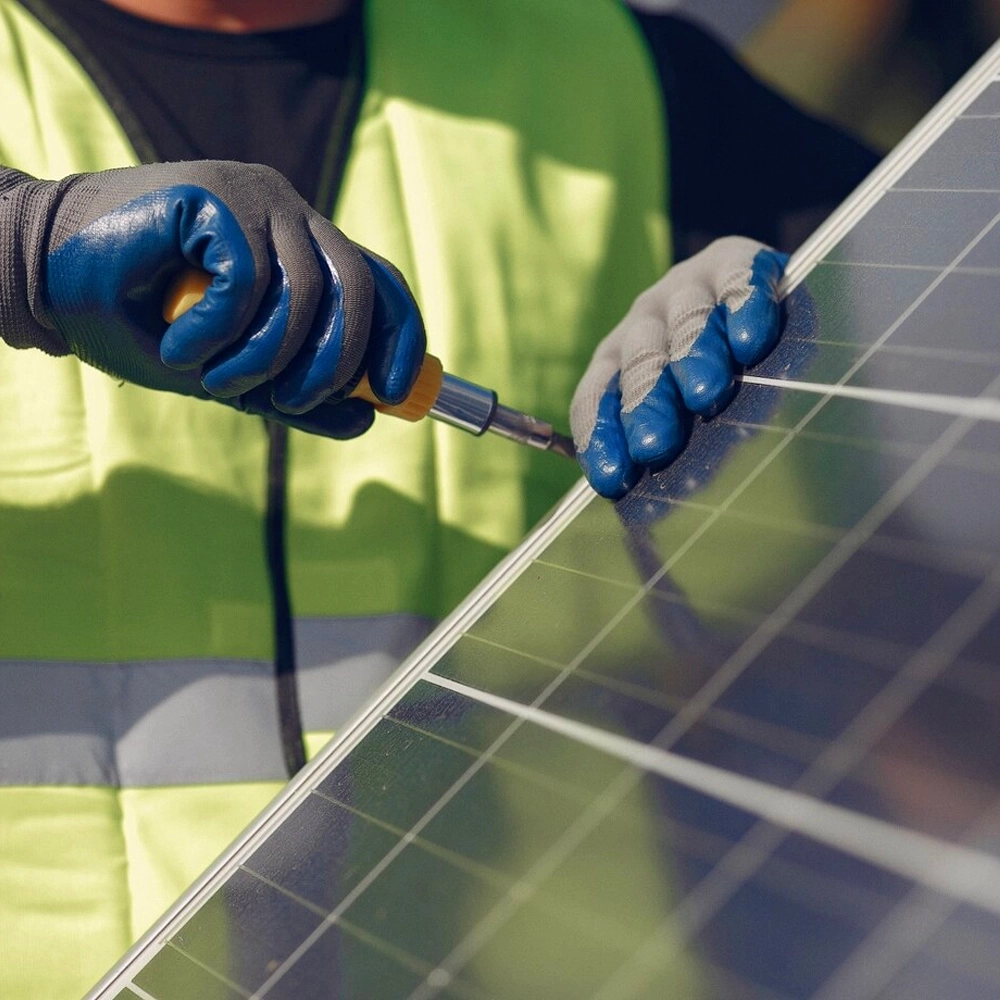 Happy solar customers